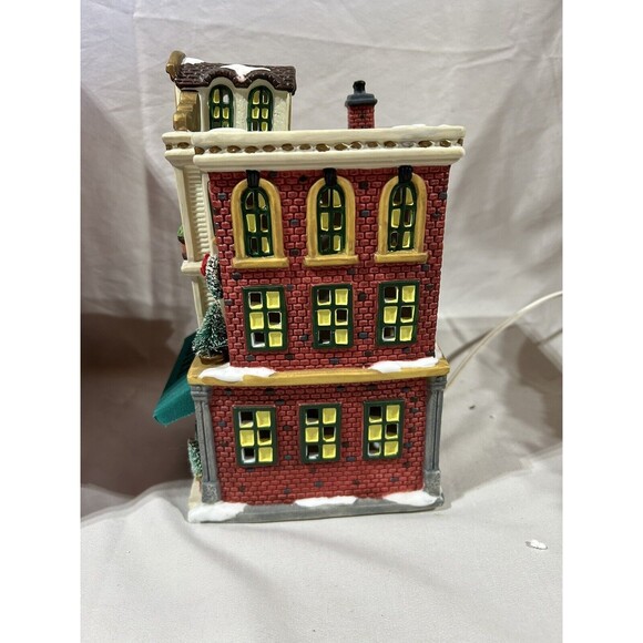 St. Nicholas Square Illuminated “The Elm Hotel” Hand Painted  St. Nicholas Square Illuminated “The Elm Hotel” Hand Painted Porcelain